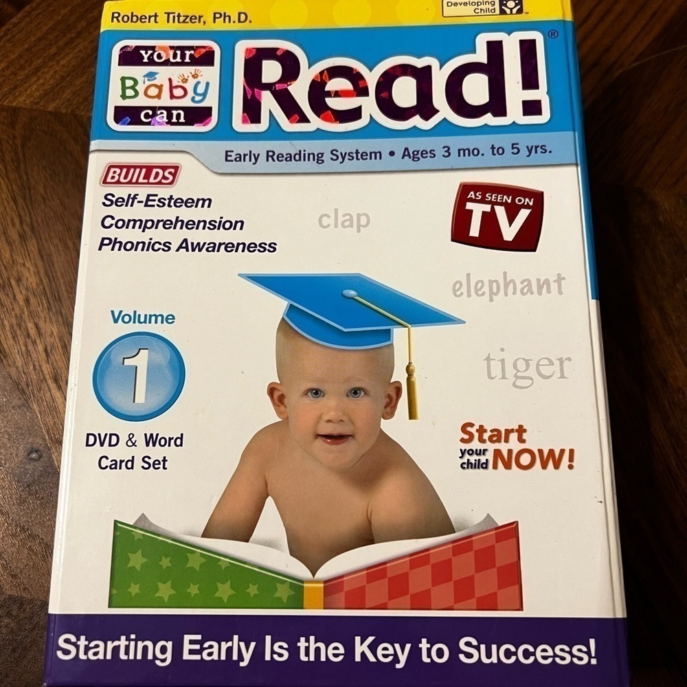 My baby can read card set